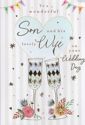 Picture of SON & WIFE WEDDING DAY CARD